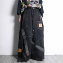 Re:make patchwork design buggy denim pants