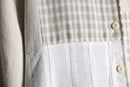 patchwork motif design s/s shirt