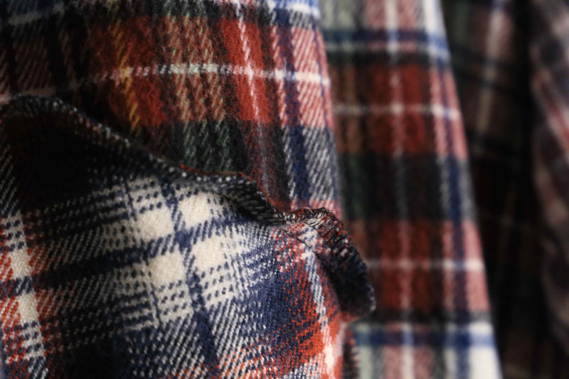 remake "再構築" asymmetry check shirt