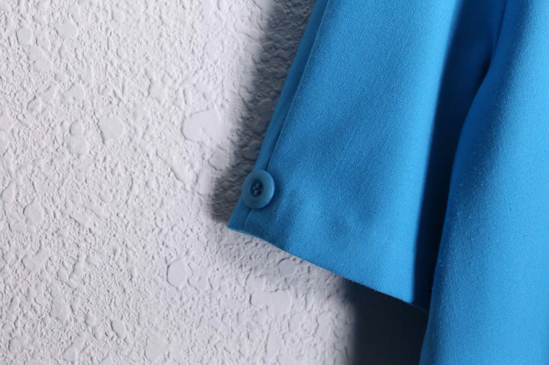 light blue short sleeve easy tailored jacket