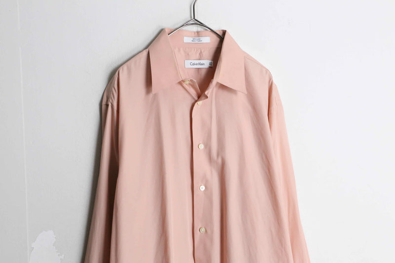 "Calvin Klein" pale pink cotton dress shirt