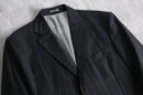 “Ermenegild Zegna” gray stripe single tailored jacket