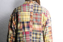 "J.CREW"oversized patchwork check jacket