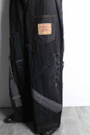 Re:make patchwork design buggy denim pants