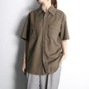 linen cotton utility s/s shirt｜シャツの古着（iot）