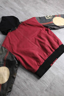 black × red stadium jacket