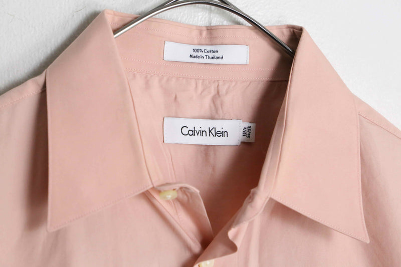 "Calvin Klein" pale pink cotton dress shirt