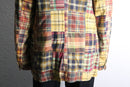 "J.CREW"oversized patchwork check jacket