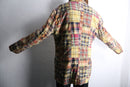 "J.CREW"oversized patchwork check jacket