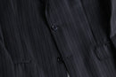 “Ermenegild Zegna” gray stripe single tailored jacket