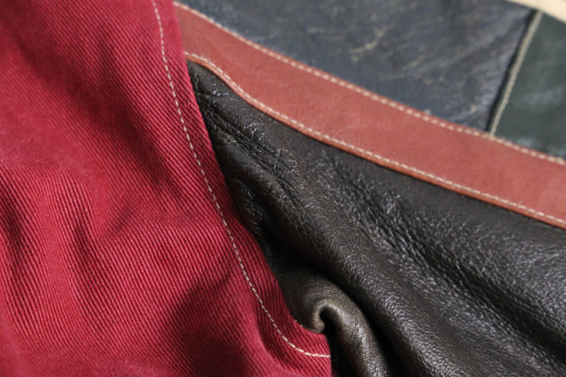 black × red stadium jacket