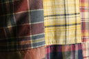 "J.CREW"oversized patchwork check jacket