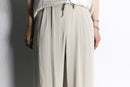 striped easy wide pants