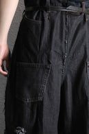 Re:make patchwork design buggy denim pants