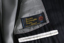 “Ermenegild Zegna” gray stripe single tailored jacket