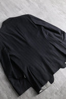“Ermenegild Zegna” gray stripe single tailored jacket