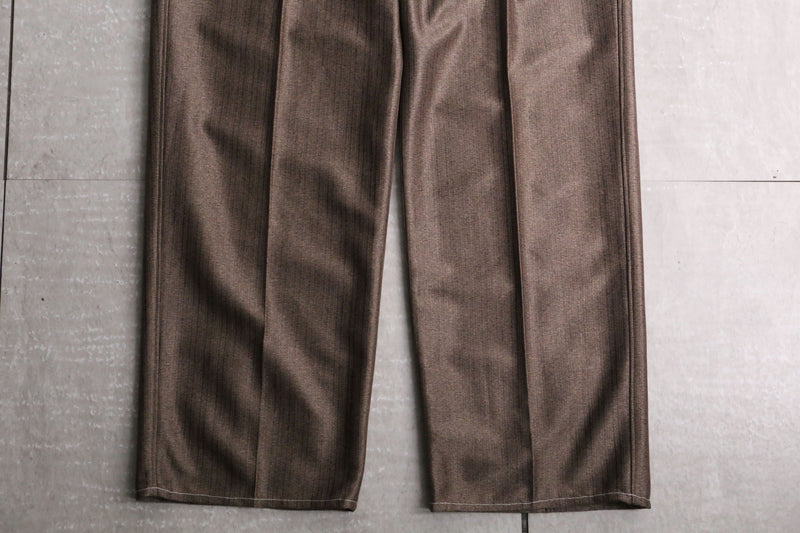 brown stitch design western pants