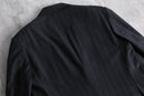 “Ermenegild Zegna” gray stripe single tailored jacket