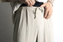 striped easy wide pants