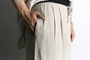 striped easy wide pants