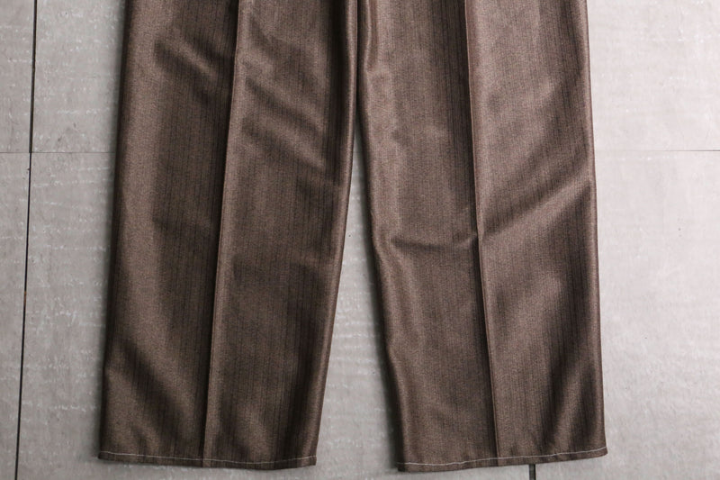 brown stitch design western pants