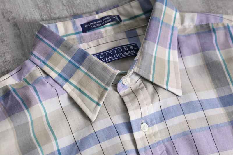 “EDITIONS by VAN HEUSEN” short sleeve check shirt