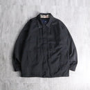 “BURBERRY” black cotton gabardine jacket