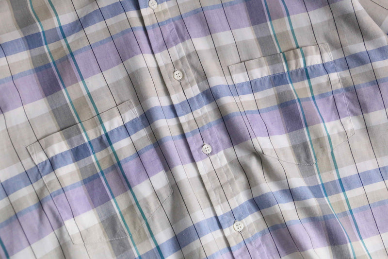 “EDITIONS by VAN HEUSEN” short sleeve check shirt