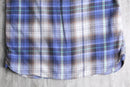 "RUSTIC BLUE" plaid flannel shirt