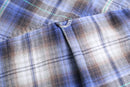 "RUSTIC BLUE" plaid flannel shirt