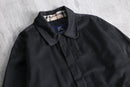 “BURBERRY” black cotton gabardine jacket