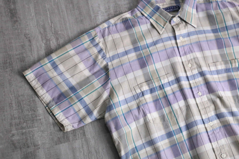 “EDITIONS by VAN HEUSEN” short sleeve check shirt