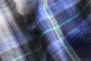 "RUSTIC BLUE" plaid flannel shirt