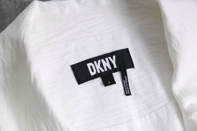 2000s DKNY poly double short riders jacket