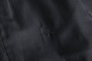 “BURBERRY” black cotton gabardine jacket
