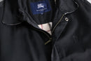 “BURBERRY” black cotton gabardine jacket