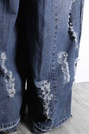 Re:make patchwork design buggy denim pants