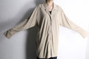 paisley pattern beige long shirt jacket