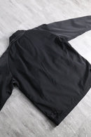 “BURBERRY” black cotton gabardine jacket