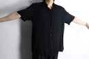 black poly jacquard S/S shirt