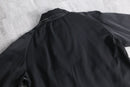 “BURBERRY” black cotton gabardine jacket