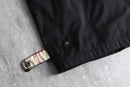 “BURBERRY” black cotton gabardine jacket