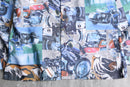 70’s total pattern poly dress shirt