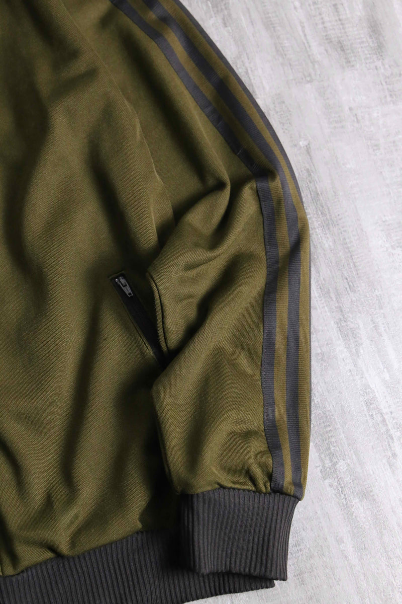 00's "adidas" moss green track jacket