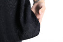 black poly jacquard S/S shirt