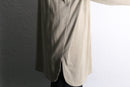 paisley pattern beige long shirt jacket