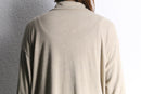 paisley pattern beige long shirt jacket