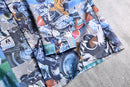 70’s total pattern poly dress shirt
