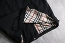 “BURBERRY” black cotton gabardine jacket