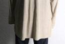 paisley pattern beige long shirt jacket